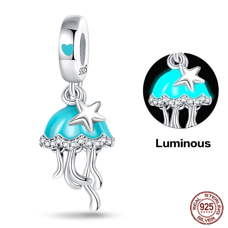 Jellyfish Luminous Charm Beads (Glows in the dark) – Charmadise