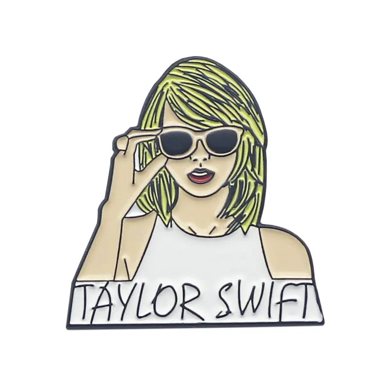 Taylor Swift Enamel Metal Pin – Charmadise