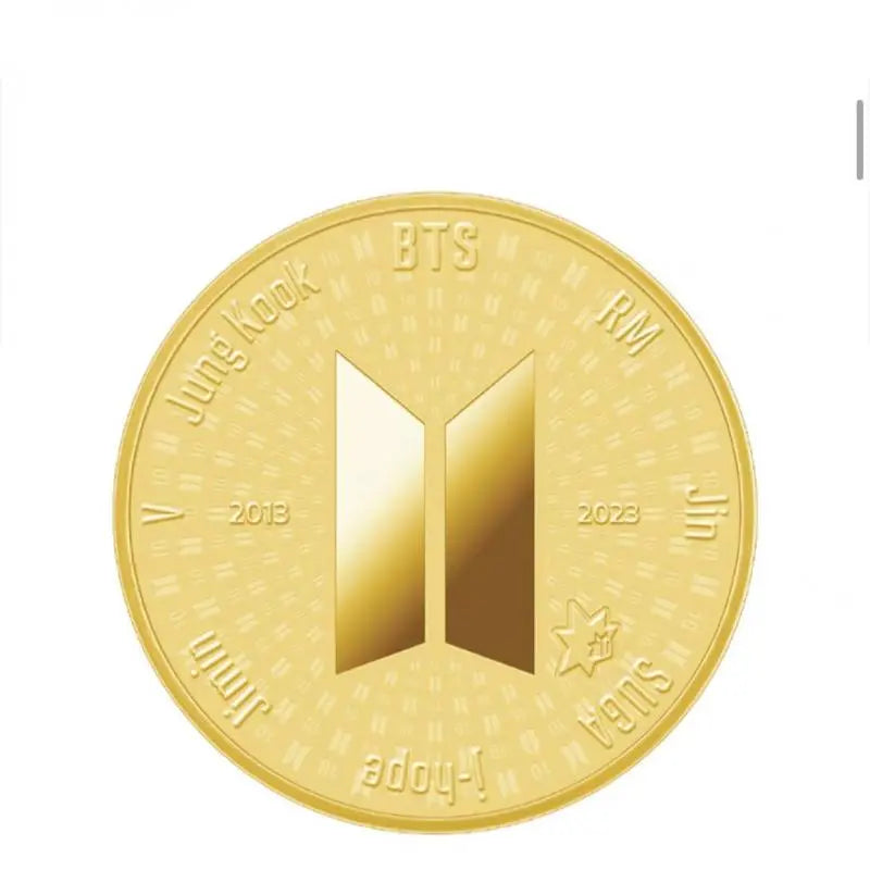 BTS 10Th Anniversary Collectible Coin | BTS Commemorative Medal K-Pop Boy  Group Bt21